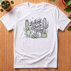 Looking Sharp Today T-Shirt - with pastel cactii