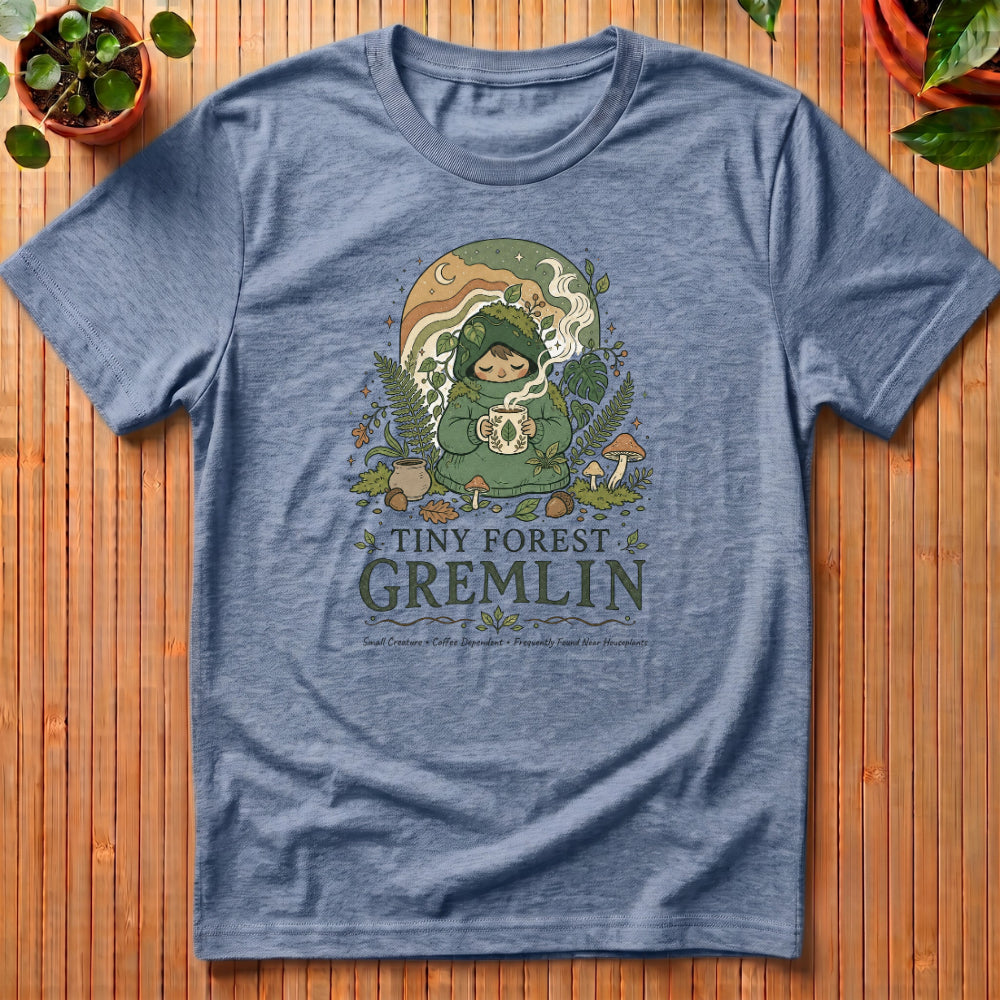 Tiny Forest Gremlin T-Shirt - with moon