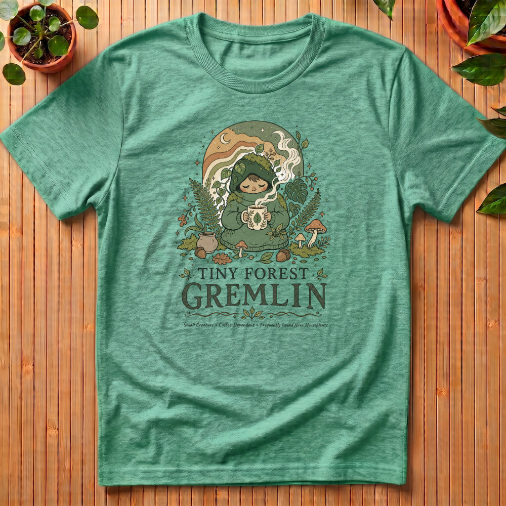 Tiny Forest Gremlin T-Shirt - with moon
