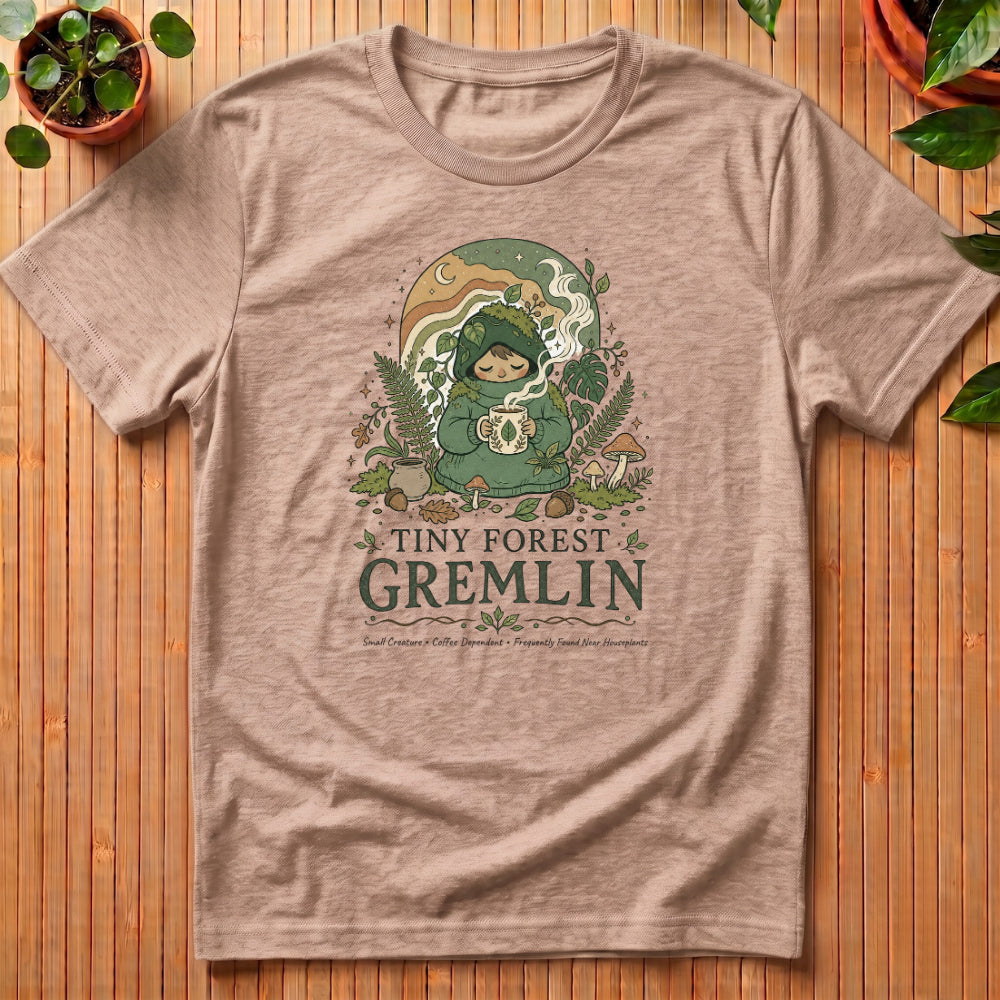 Tiny Forest Gremlin T-Shirt - with moon